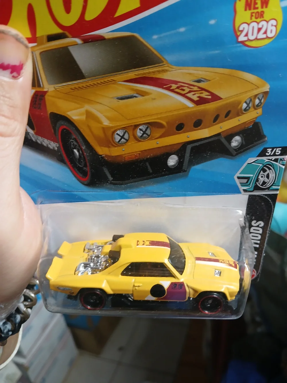 the Vairstrike die-cast car from the 2026 Hot Wheels HW Mods series (numbered 3/